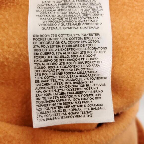 North Face Shorts Womens L Orange Terry Pull On Sweat Casual Comfort Micro Mini - Picture 7 of 9